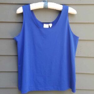 Chicos Blue Tank Top size 3